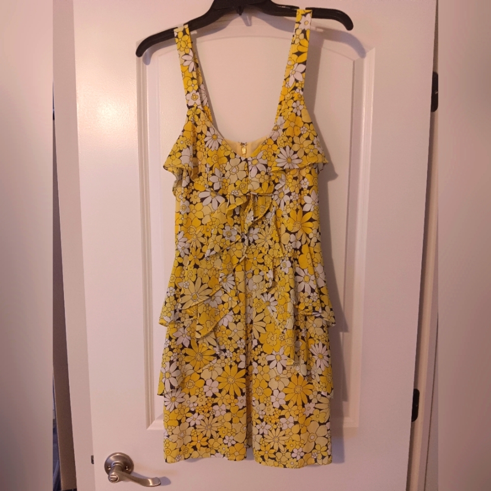 Michael Kors Yellow Flowers 🏵 Dress Size S